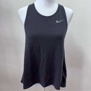 Nike Women's Charcoal Gray Tank Top Criss Cross Back
